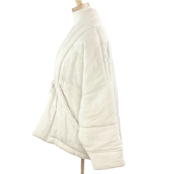 SOLD: 7115 by Szeki Sumo Gauze Puffer in Oatmeal sz S - Picture 4 of 7